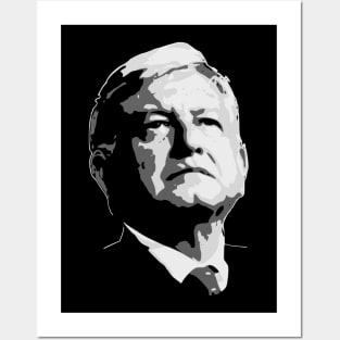 AMLO Black and White Posters and Art